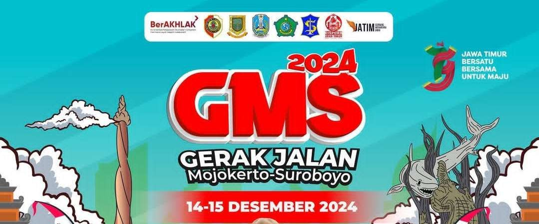 Gerak Jalan Perjuangan Mojokerto-Suroboyo, Sabtu sampai Minggu, 14-15 Desember 2024. (Foto: Instagram @disporajatim)