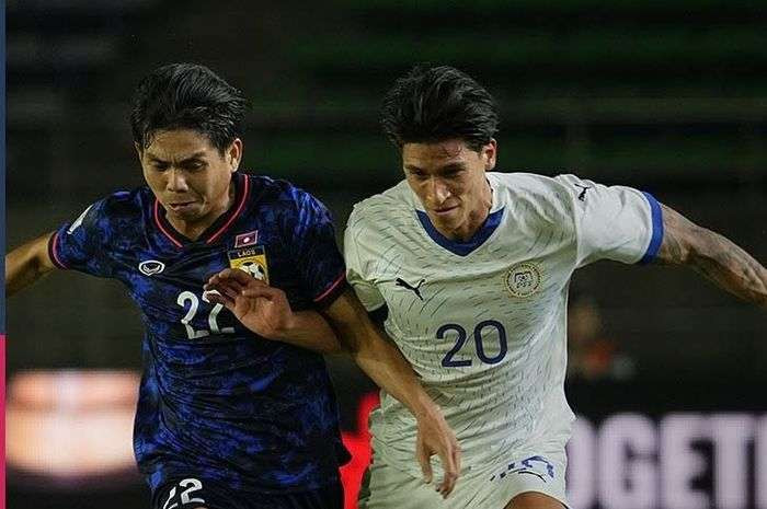 Laos bermain imbang melawan Filipina dengan skor 1-1 pada laga Grup B ASEAN Cup (Piala AFF) 2024 di New Laos National Stadium. (Foto: Instagram @pmnft_official)