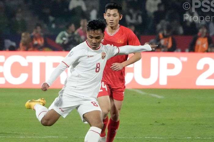 Timnas Indonesia kalah dari Vietnam di ASEAN Cup 2024. Gol tunggal Nguyen Quang Hai memutus rekor tak terkalahkan skuad Garuda di tahun ini. (Foto: PSSI)