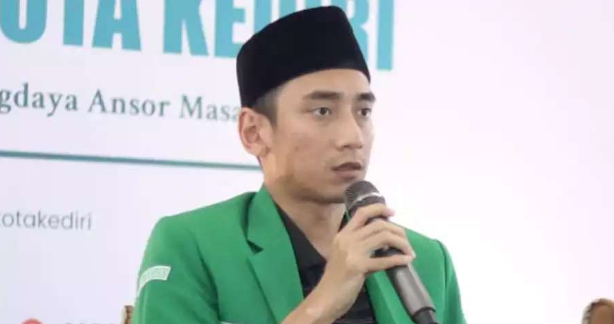 Ketua Pimpinan Cabang GP Ansor Kota Kediri, H. Izzul Maula Diyaulloh, atau yang akrab disapa Gus Izzul, berharap muncul kader terbaik. (Foto: Istimewa)