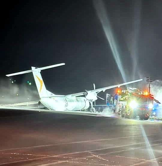 Penerbangan Air Canada juga mengalami kerusakan pada sebuah roda pendaratan, Minggu 29 Desember 2024. (Foto: Istimewa)