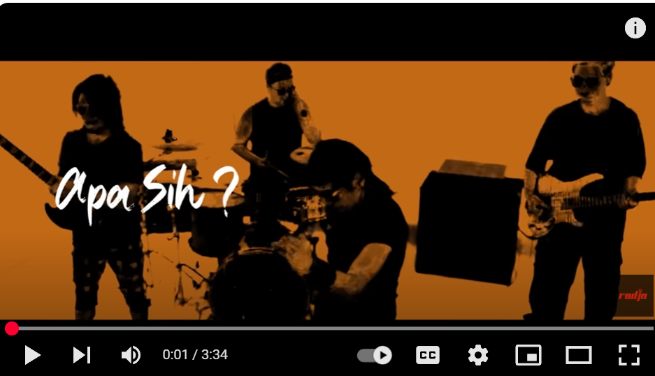 Lagu milik band Radja, Apa Sih? disebut telah diblokir aplikasi musik Spotify. Lagu ini masih bisa ditemui di Youtube. (Foto: Youtube)