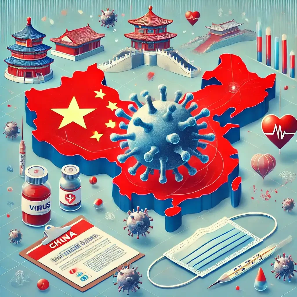 ilustrasi flu tipe A yang sedang jadi wabah di Cina. (Ilustrasi: AI)