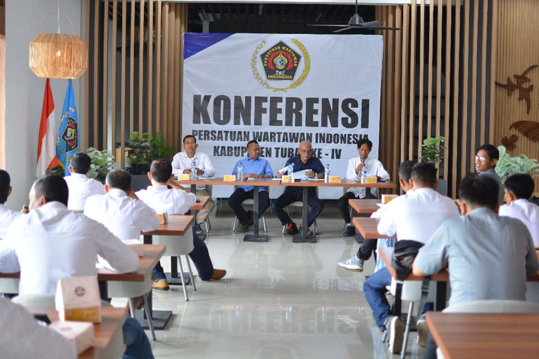 Konferensi ke-IV PWI Kabupaten Tuban Ke-IV di gedung pertemuan ruang publik Abirama Tuban. (Foto: PWI Tuban)