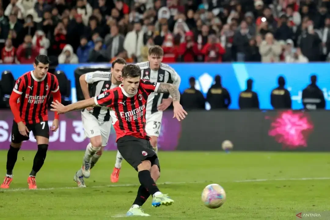 AC Milan berhasil kalahkan Juventus di Piala Super Italia 2024. (Foto: AFP)