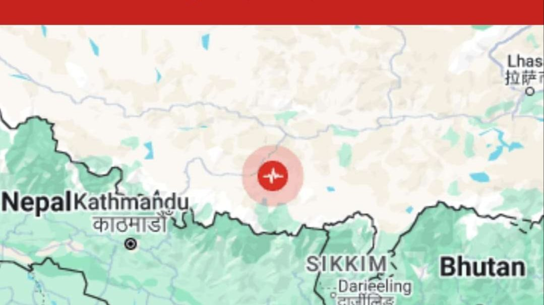 Nepal diguncang gempa, getarannya terasa hingga China, Selasa 7 Januari 2025. (Foto: Google)