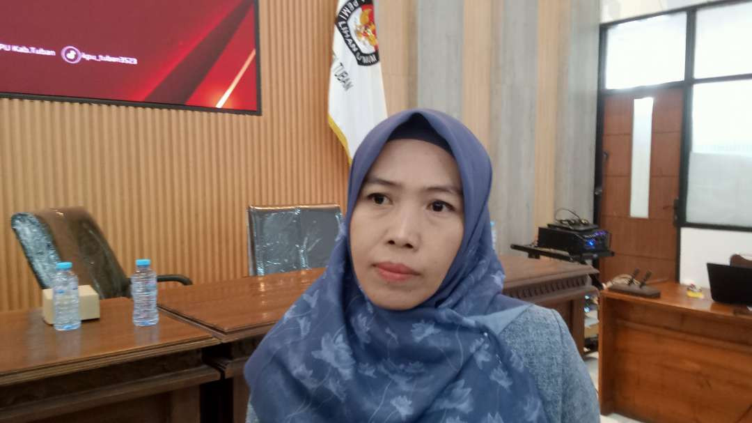 Ketua KPU Kabupaten Tuban, Zakiyatul Munawaroh (Foto: dok. Khoirul Huda/Ngopibareng.id)