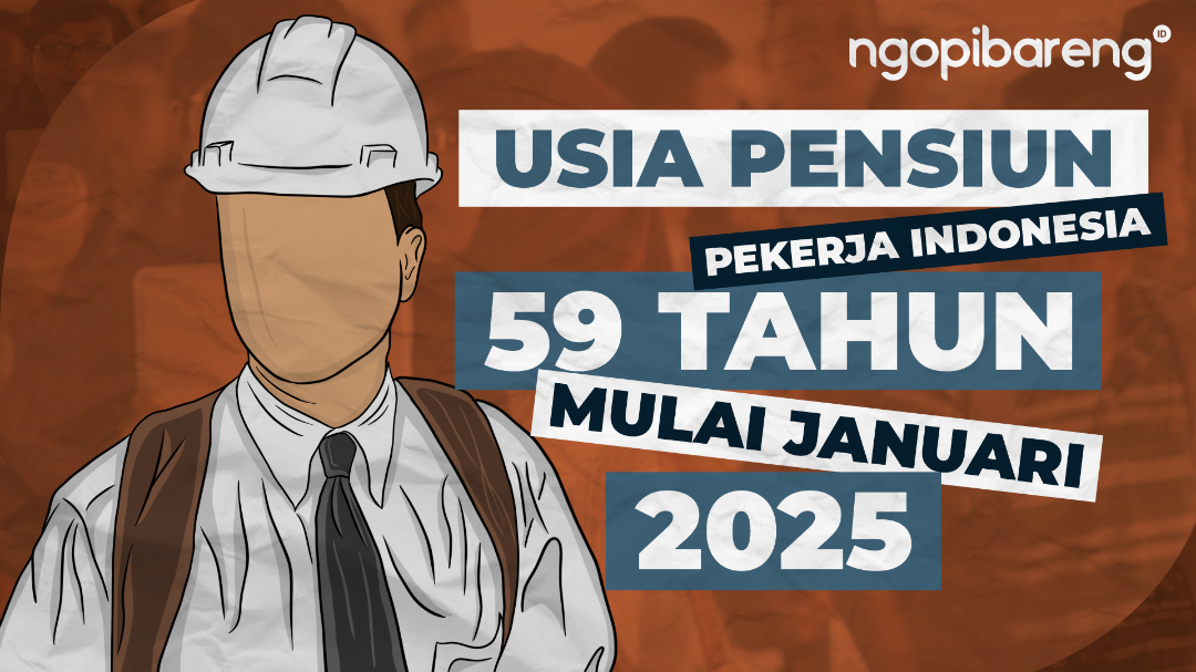 Usia pensiun karyawan sampai usia 59 tahun. (Ilustrasi: Chandra Tri Antomo/Ngopibareng.id)