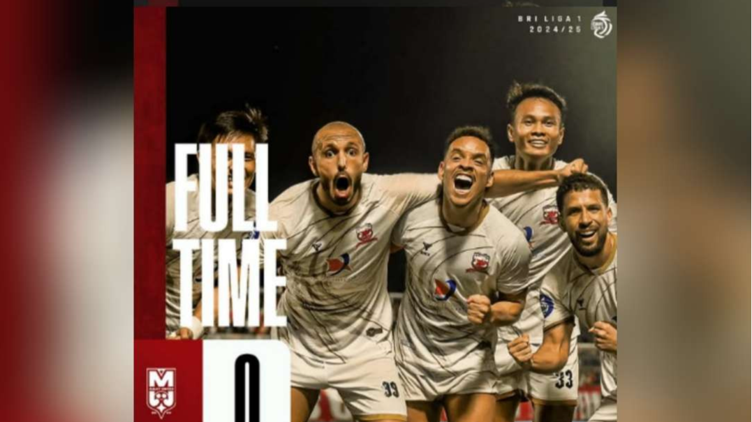 Tim Madura United usai menang Malut United 0-1 Liga 1 BRI 2024-2025 pada Jumat 10 Januari 2025. (Foto: Instagram Madura United)