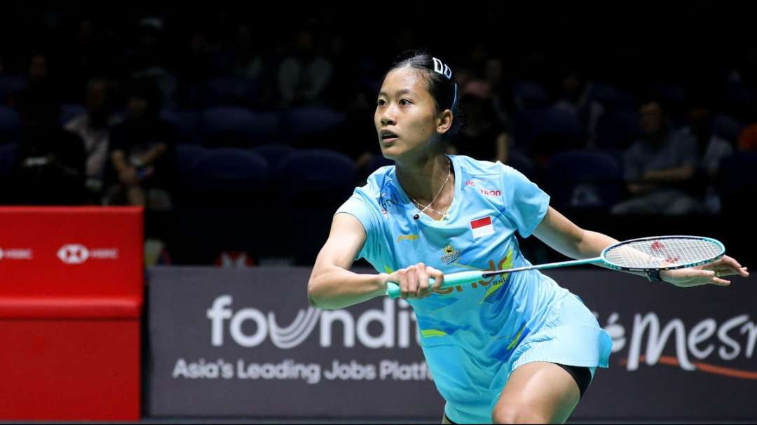 Tunggal putri Indonesia, Putri KW harus pulang usai kalah dari wakil Thailand Ratchanok Intanon pada delapan besar turnamen Malaysia Open 2025. (Foto: PBSI)