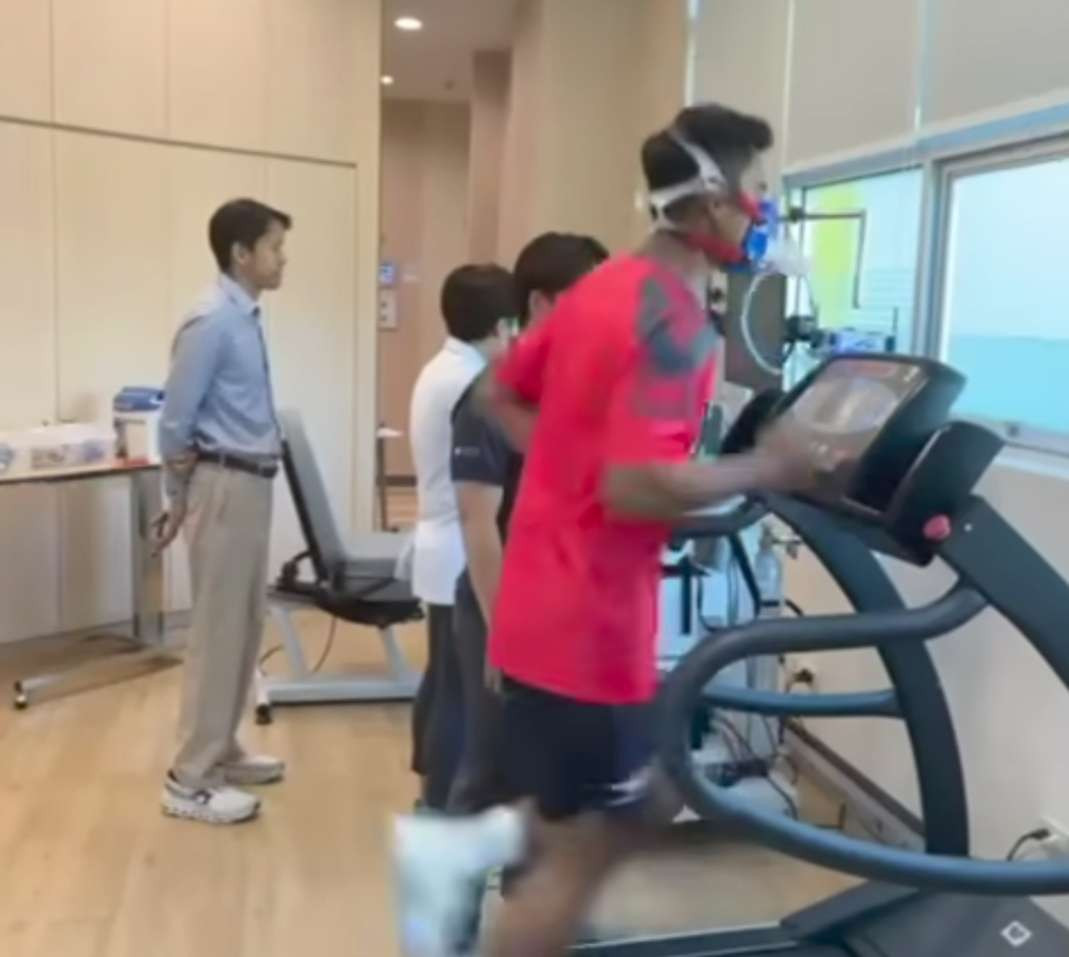 Pratama Arhan saat tes kesehatan. (Foto: Instagram)