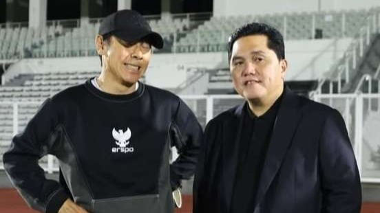 Shin Tae-yong berterima kasih kepada Ketua Umum PSSI, Erick Thohir selama lima tahun melatih Timnas Indonesia. (Foto: Instagram @shintaeyong7777)