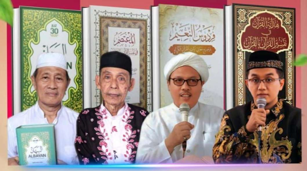 Pakar pengarang kitab tafsir Al-Qur’an kenamaan di Indonesia, seperti Dr. KH. Shodiq Hamzah Usman, KH. Zamroji Halim, KH. Thaifur Ali Wafa, dan Dr. H.M. Afifuddin Dimyathi, Lc., MA. (Foto:darul for ngopibareng.id)