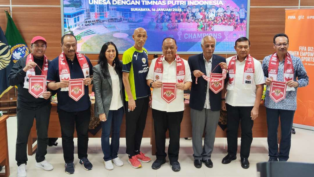 PSSI melakukan kerja sama sport science dengan Unesa untuk penguatan Timnas Putri Indonesia. (Foto: Fariz Yarbo/Ngopibareng.id)