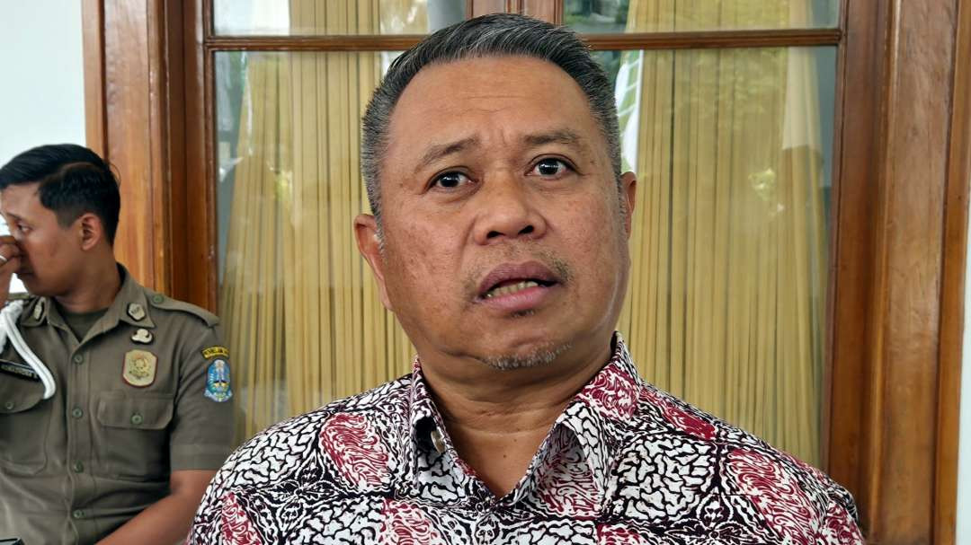 Kadishub Jatim, Nyono bicara soal Program Mudik Gratis 2025. (Foto: Fariz Yarbo/Ngopibareng.id)