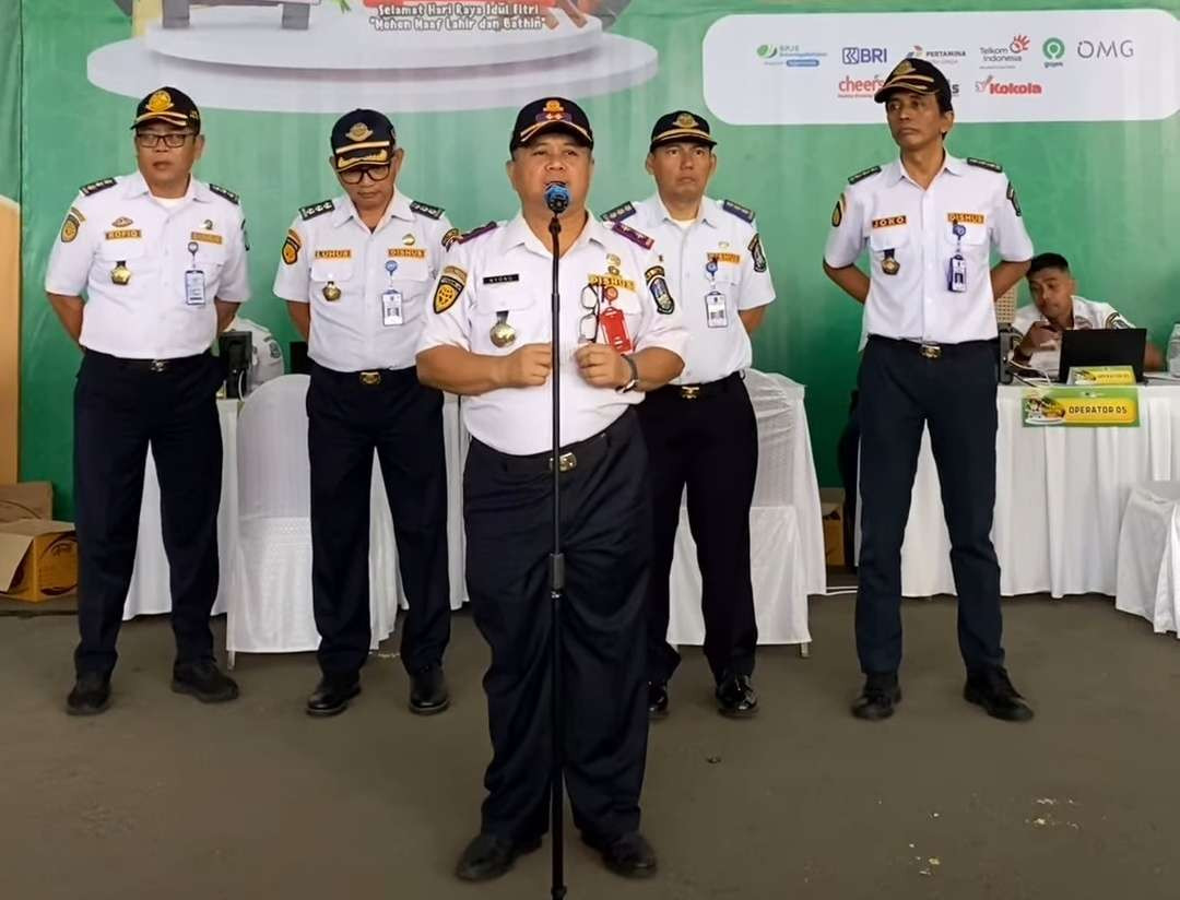 Sambutan Kepala Dinas Perhubungan Jatim, Nyono. (Foto: Insta story Dishub Jatim)