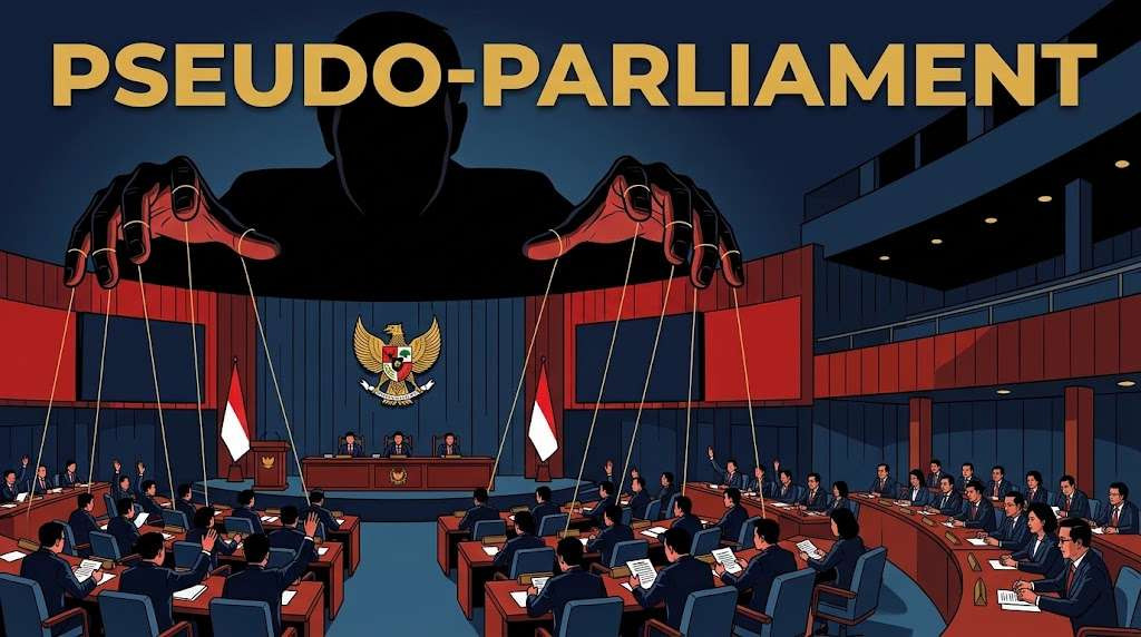 Pseudo-parliement merupakan keadaan ketika parlemen tetap berfungsi secara formal sebagai lembaga perwakilan rakyat.