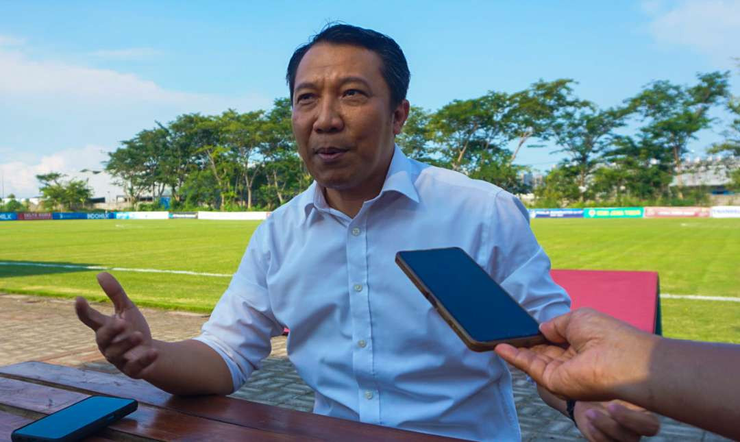 Amir Burhanudin, CEO Deltras FC Sidoarjo. (Foto: Aini/Ngopibareng.id)