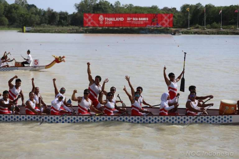 Indonesia sukses kumpulkan 80 emas dan penuhi target yang dicanangkan dalam keikutsertaan di SEA Games 2025 Thailand. Pencapaian target emas ini dipastikan pada Kamis (18/12) petang. (Foto: didik/NOC Indonesia)