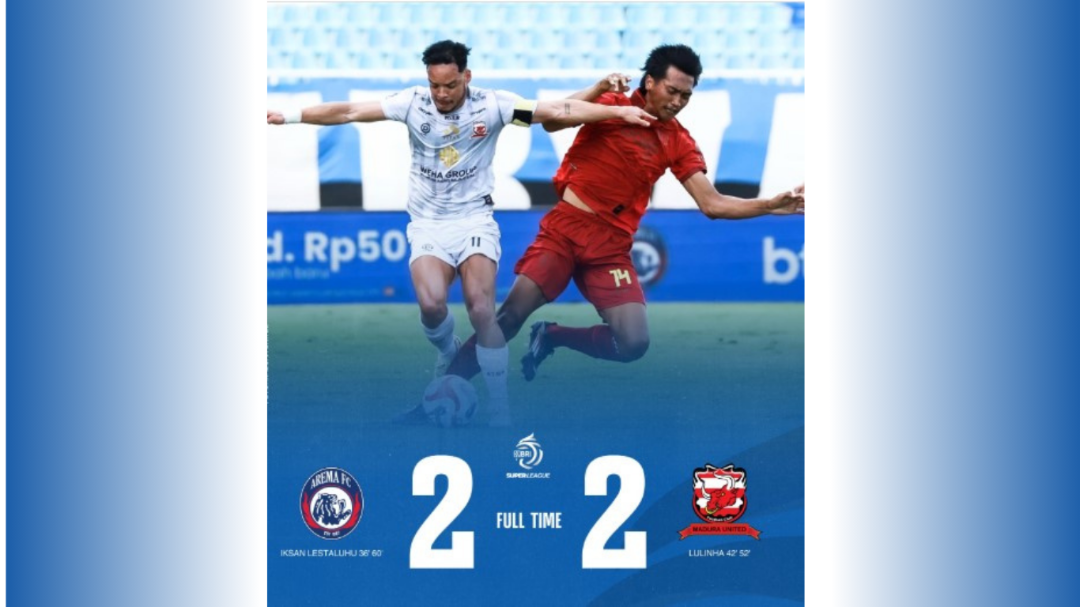 Hasil ini membuat Arema FC kembali gagal meraih kemenangan di kandang sendiri. Singo Edan masih harus memperpanjang catatan puasa kemenangan. (Foto: istimewa)
