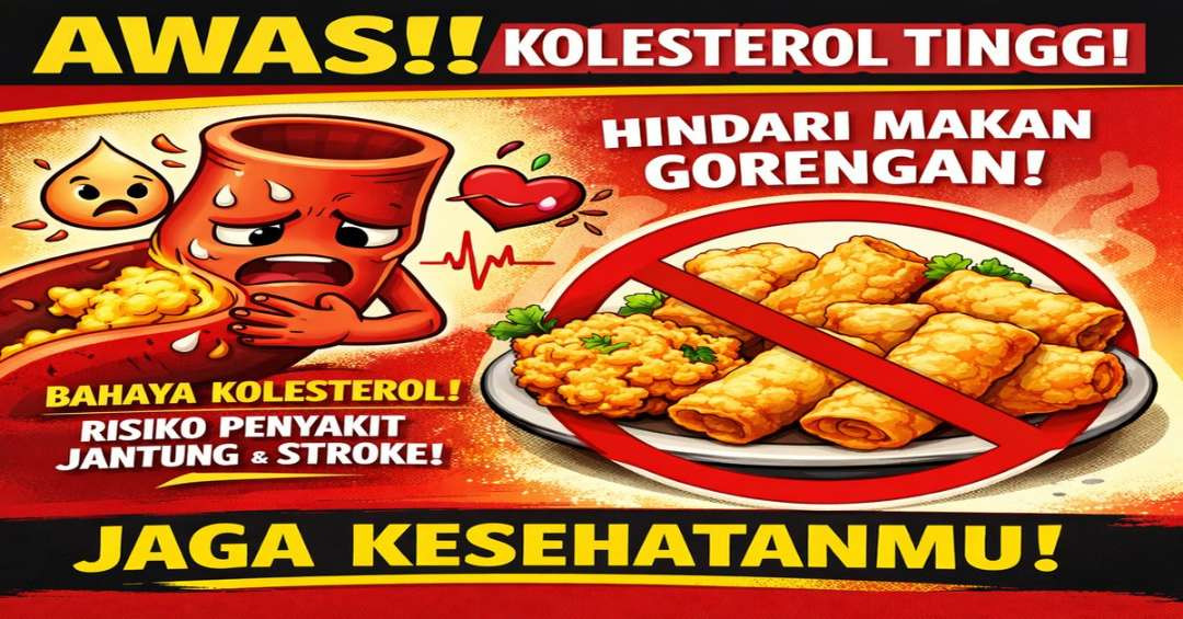 Ilustrasi larangan makan gorengan berlebihan karena dianggap tak sehat. (Ilustrasi: Istimewa)