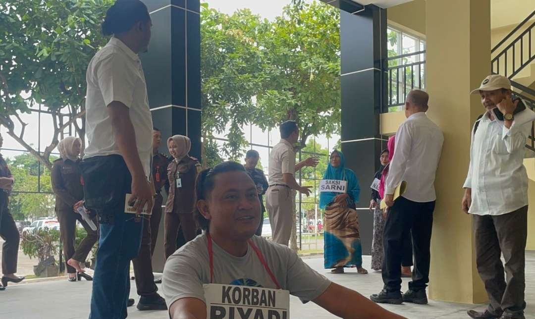 Proses rekontruksi kasus pembunuhan di Tuban. (Foto: Istimewa)