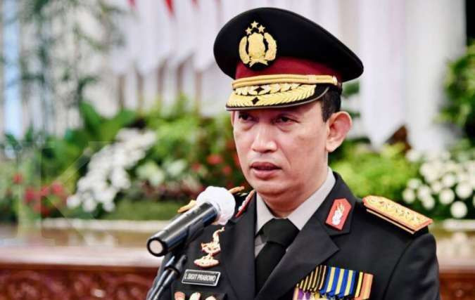 Kapilri Jendral Poliso Listyo Sigit Prabowo, Polri amsnkan barang bukti dari kasus narkoba sebesar Rp41 Triliun ( foto; istimewa)