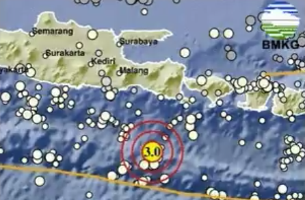 Gempa bumi di Jember pada Sabtu 21 Februari 2026, pagi.(Sumber: bmkg)