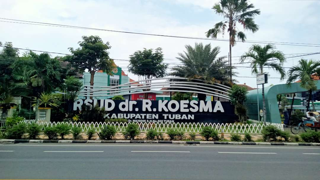 RSUD dr. R. Koesma Tuban nampak dari depan (dok. Khoirul Huda/Ngopibareng.id)