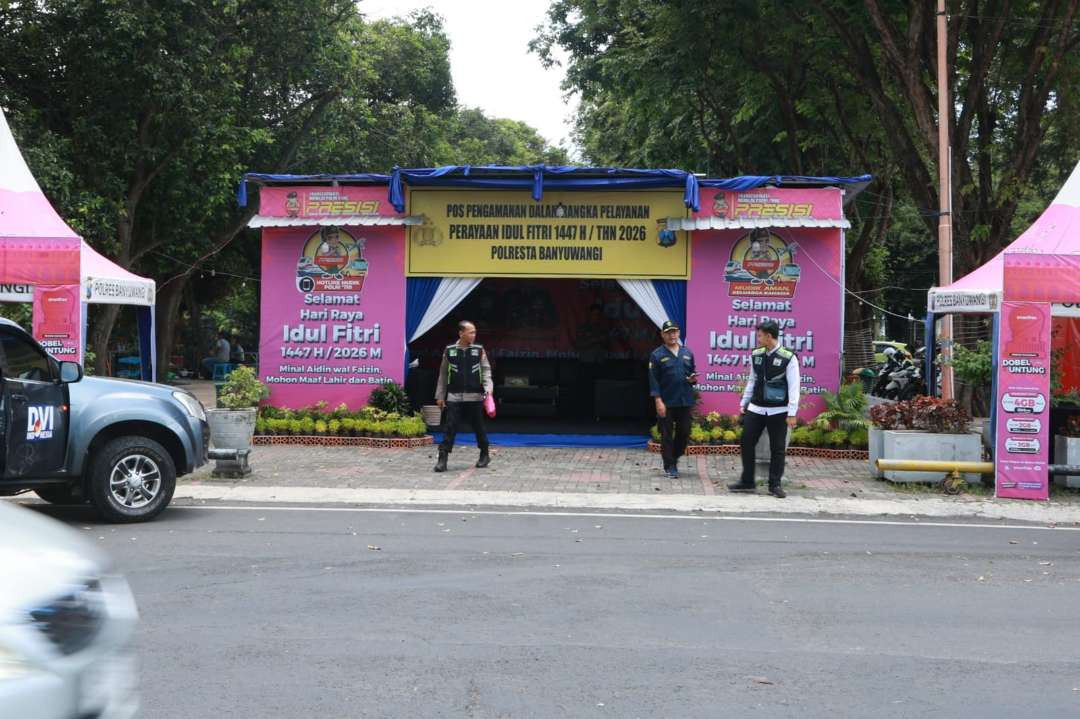 Salah satu pos layanan kesehatan yang disediakan Pemkab Banyuwangi. (Foto: Istimewa)
