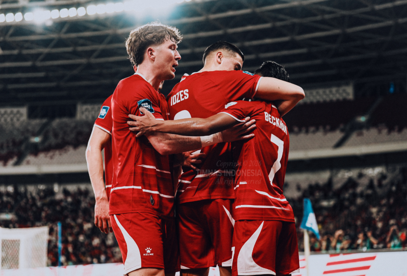 Pemain Timnas Indonesia usai mengalahkan 4-0 atas St Kitts and Nevis di Stadion Utama Gelora Bung Karno, Jakarta, Jumat 27 Maret 2026.(Foto: Dok/PSSI)