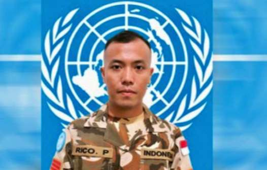 Kopral Rico Pramudia yang sebelumnya kritis, dinyatakan meninggal dunia di rumah sakit Beirut. (Foto: Istimewa)