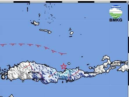 Kabupaten Pacitan, Jawa Timur, diguncang gempa bumi sebanyak dua kali pada Kamis 3 September 2026 pagi.(Sumber: bmkg)