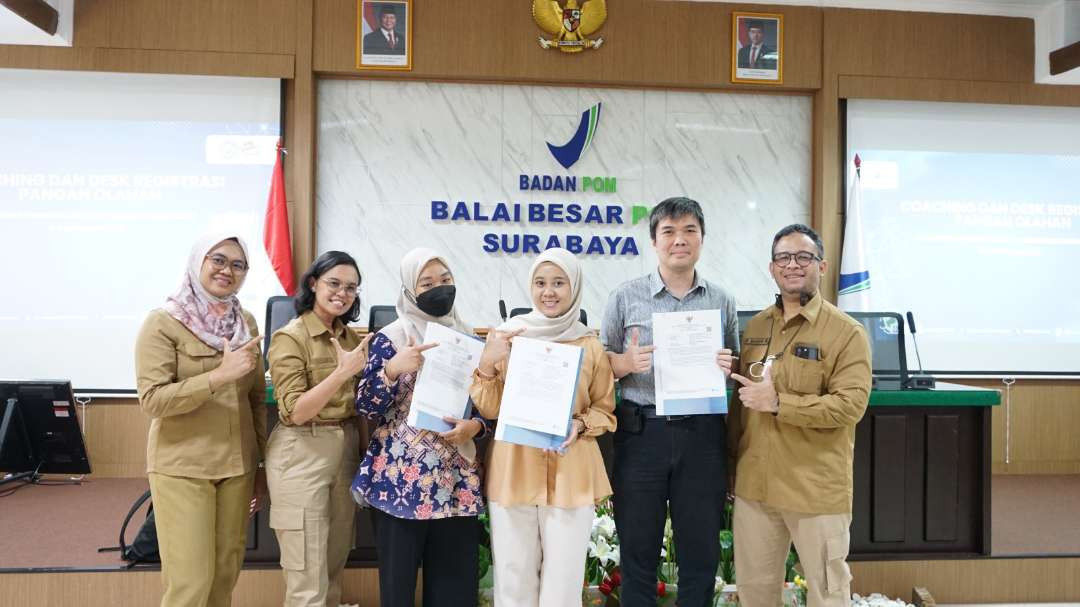 BBPOM di Surabaya bantu 52 UMK di Jatim kantongi izin edar pangan olahan hanya dalam hitungan jam lewat jalur cepat perizinan. (Foto: Istimewa)