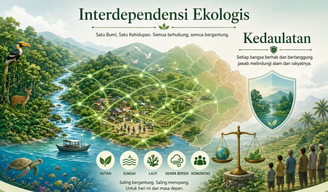 Keberadaan ecological security amat diperlukan dan urgent.(Ilustrasi: by ai)
